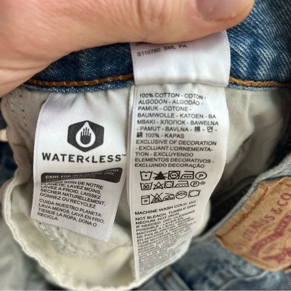 Levi’s 94 Baggy Distressed Jeans Size 29x31 Y2K Straight Leg Denim - Picture 11 of 13